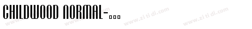 Childwood Normal字体转换